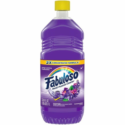 Fabuloso® All-Purpose Cleaner, Lavender Scent, 33.8 oz. Bottle 33.8 fl oz (1.1 quart) - Lavender Scent - Rinse-free, Residue-free, Long Lasting - Lavender - 1 Each (153096)