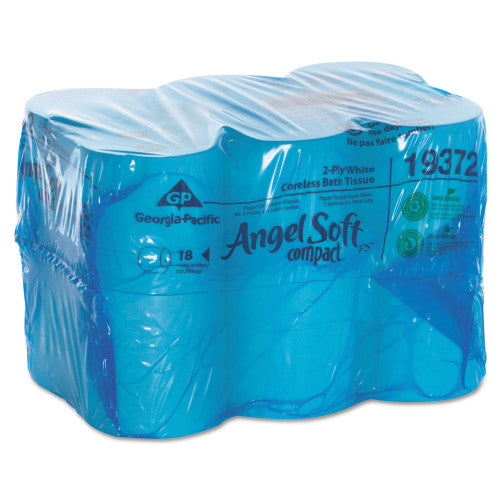 Compact® Coreless Standard Toilet Paper, 2-Ply, 1125 Sheets, 18 Rolls (19372)