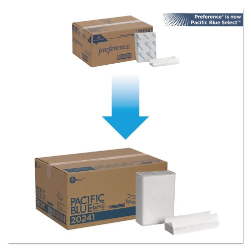 Pacific Blue™ Select C-Fold Paper Towels, 1-Ply, White, 2400 Towels (20241)