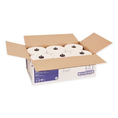 Tork® Soft Matic Handwound Roll Paper Towels, 1-Ply, White, 6 Rolls (290094)