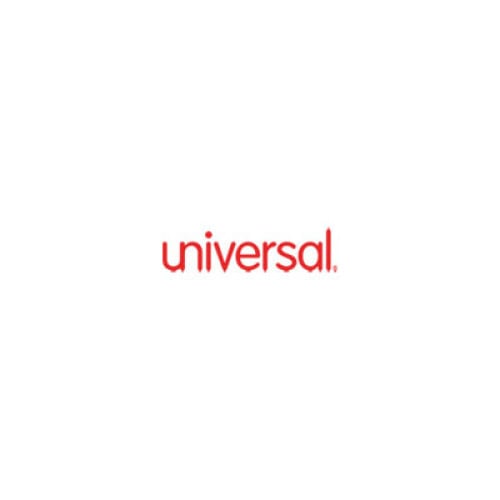 Universal Comfort Grip Ballpoint Pen, Retractable, Medium 1 mm, Black Ink, Clear/Black Barrel, Dozen (UNV15530)