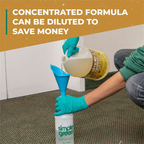 Simple Green Clean Building Carpet Cleaner Concentrate For Carpet - Concentrate - Liquid - 128 fl oz (4 quart) - Non-flammable, Fragrance-free - Sand - 1 Each (11201)