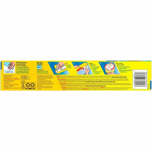 Glad Press'n Seal Food Plastic Wrap 11.80" Width x 71.10 ft Length - Durable, Freezer Safe, Microwave Safe, Cutting Edge - Plastic - Clear - 1 Each (70441)