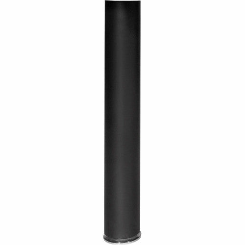 Lorell Essentials Peninsula Post Box 2/2 x 5.88" Width x 5.88" Depth x 28" Height x 3.50" Diameter - Black - 1 Each (LLR69381)