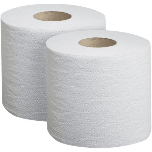 Georgia Pacific Professional Pacific Blue Basic Embossed Bathroom Tissue, Septic Safe, 1-Ply, White, 550/Roll, 80 Rolls/Carton (1988101)