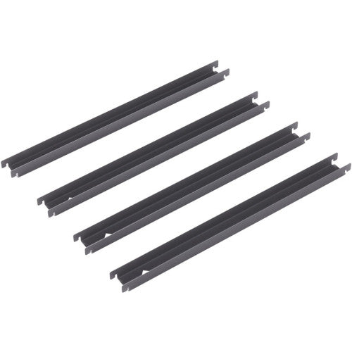 Lorell Lateral File Front-to-back Rail Kit Gray - 4 / Box (LLR60565)