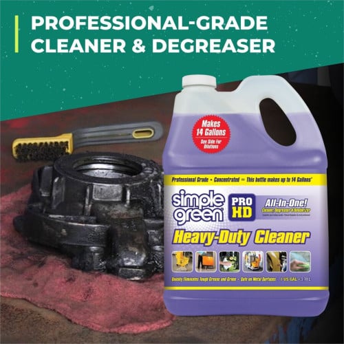 Simple Green Pro HD All-In-One Heavy-Duty Cleaner For Multipurpose - Concentrate - Liquid - 128 fl oz (4 quart) - Heavy Duty, Non-corrosive, Fragrance-free - Purple - 1 Each (13421)