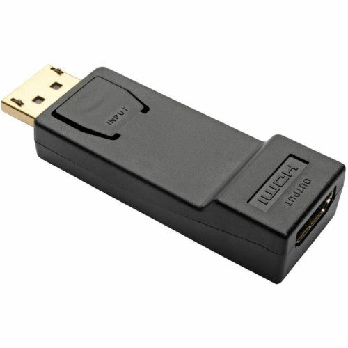 Eaton Tripp Lite Series DisplayPort to HDMI Adapter Video Converter (M/F) 1 x DisplayPort Digital Audio/Video Male - 1 x HDMI Digital Audio/Video Female - Black - 1 Each (P1360001)
