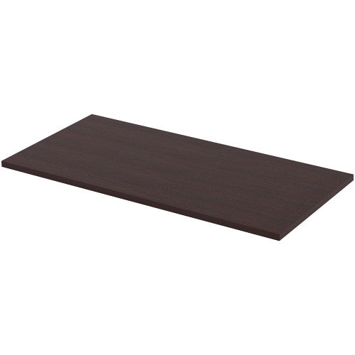 Lorell Training Tabletop Espresso Rectangle, Laminated Top - Adjustable Height - 48" Table Top Length x 24" Table Top Width x 1" Table Top Thickness - Assembly Required - 1 Each (LLR59639)