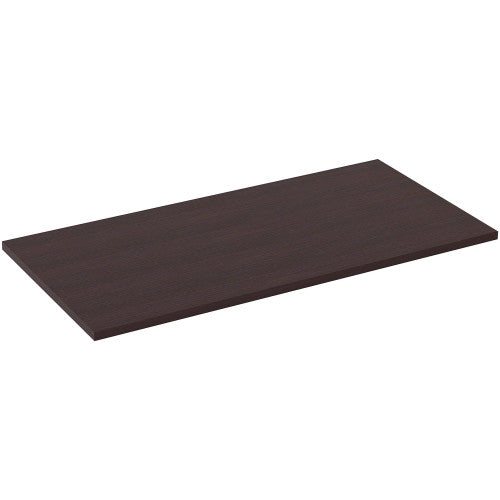 Lorell Training Tabletop Espresso Rectangle, Laminated Top - Adjustable Height - 48" Table Top Length x 24" Table Top Width x 1" Table Top Thickness - Assembly Required - 1 Each (LLR59639)