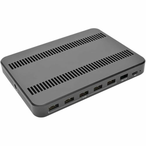 Eaton Tripp Lite Series 7-Port USB Charging Station with Quick Charge 3.0, USB-C Port, Device Storage, 5V 4A (60W) USB Charge Output 60 W - 230 V AC, 120 V AC Input - 5 V DC Output - 3 A - 1 Each (U280007CQCST)
