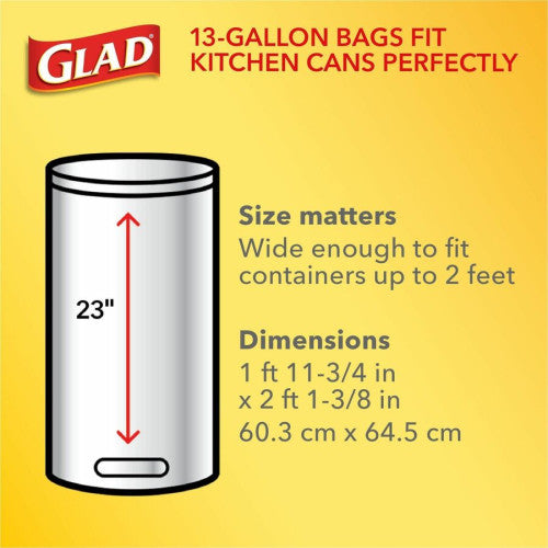 Glad ForceFlexPlus X-Large Kitchen Drawstring Bags Fresh Clean with Febreze Freshness - Large Size - 20 gal Capacity - 32.01" Length x 24.02" Width - Drawstring Closure - Gray - Home, Garbage, Office, Kitchen - 30/Box - 6 / Carton (78913CT)