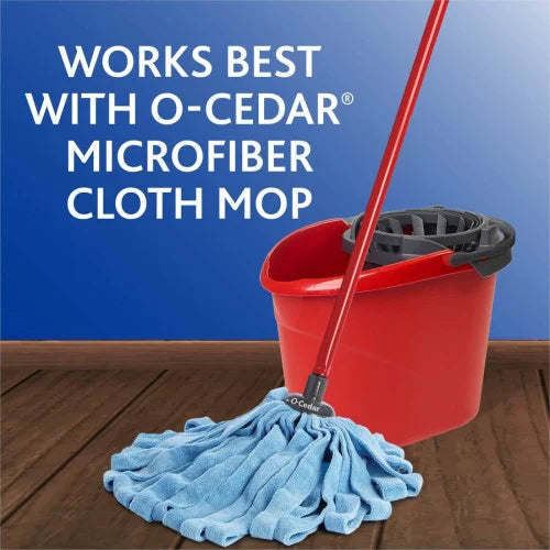 O-Cedar QuickWring Bucket 2.50 gal - Handle, Wringer - Red, Gray - 1 Each