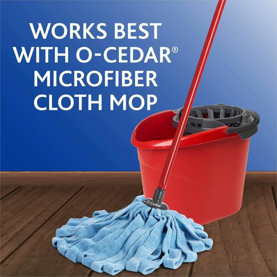 O-Cedar QuickWring Bucket 2.50 gal - Handle, Wringer - Red, Gray - 1 Each (164196)