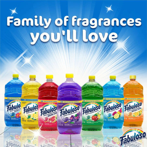 Fabuloso Multi-Purpose Cleaner For Multipurpose, Multi Surface - Concentrate - 56 fl oz (1.8 quart) - Refreshing Lemon Scent - Rinse-free, Residue-free, Long Lasting, Pleasant Scent - Yellow - 6 / Carton (MX06157ACT)