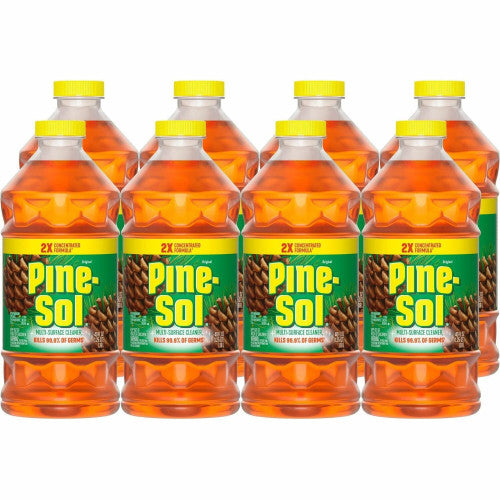 Pine-Sol Multi-Surface Cleaner For Multi Surface - Concentrate - Liquid - 40 fl oz (1.3 quart) - Original Scent - Deodorize, Disinfectant, Dilutable - Yellow - 8 / Carton (60164CT)