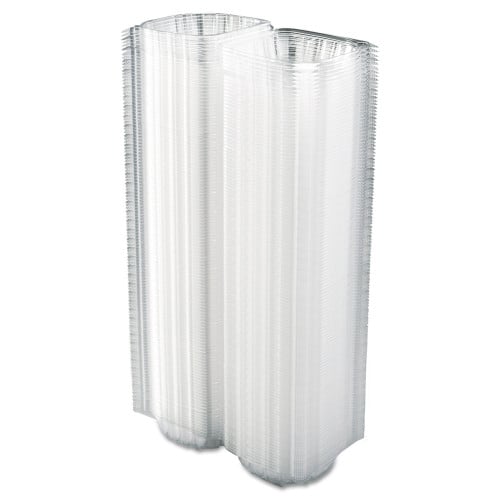 Dart ClearSeal Hinged-Lid Plastic Containers, 5.8 x 6 x 3, Clear, Plastic, 125/Pack, 4 Packs/Carton (C57PST1)
