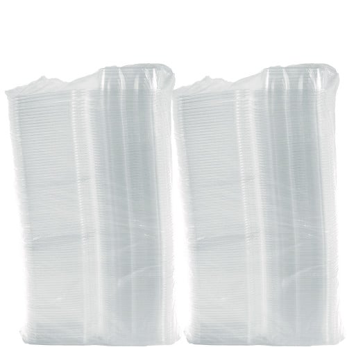 Dart ClearPac SafeSeal rPET Tamper-Resistant Container, ProPlanet Seal, Flat Lid, 24oz, 6.4 x 1.9 x 7.1, Clear, 100/Bag, 2 Bags/CT (CH24DEF)