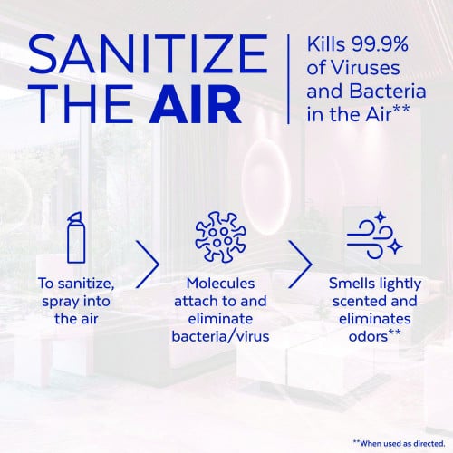 LYSOL Air Sanitizer Spray, Light Breeze Scent, 10 oz Aerosol Can, 6/Carton (99394CT)