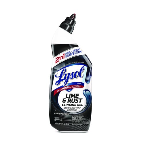 Lysol® Toilet Bowl Cleaner, Lime/Rust Remover, 24 oz. Bottle (98013EA)
