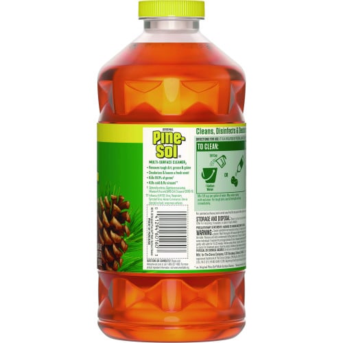 Pine-Sol Multi-Surface Cleaner Disinfectant Concentrated, Pine Scent, 80 oz Bottle, 6/Carton (60160CT)