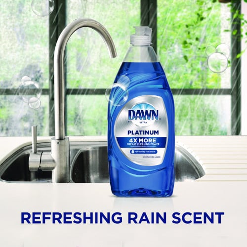 Dawn® Platinum Dish Soap, Refreshing Rain, 54.8 oz, 2 Bottles (04504)
