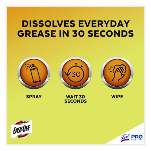 EASY-OFF Fume-Free Max Oven Cleaner, Foam, Lemon, 24 oz Aerosol Spray (85260EA)
