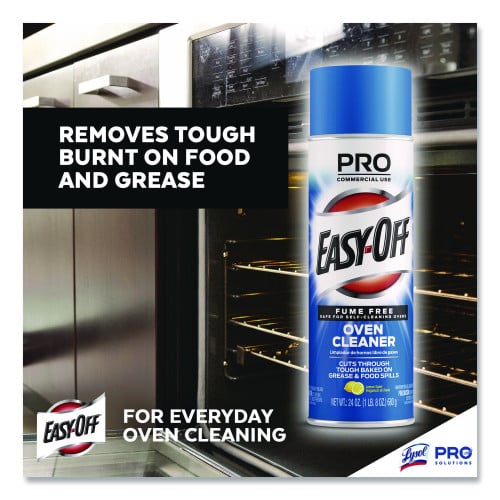 EASY-OFF Fume-Free Max Oven Cleaner, Foam, Lemon, 24 oz Aerosol Spray (85260EA)