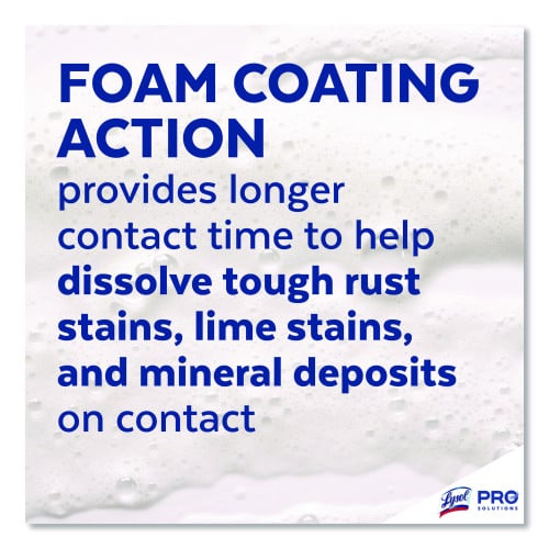Lysol Disinfectant Foam Cleaner, 24 oz Aerosol Spray, 12/Carton (02775CT)
