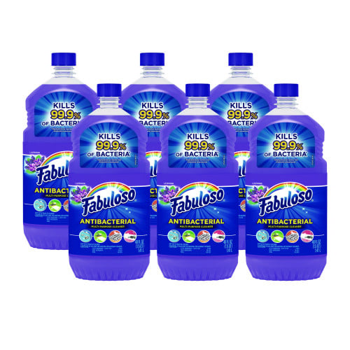 Fabuloso® Antibacterial Cleaner, Lavender Scent, 48 oz., 6 Bottles (98573)