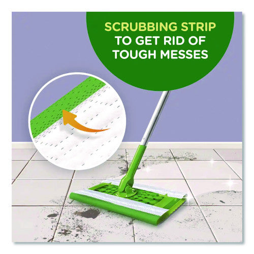 Swiffer Wet Refill Cloths, 8 x 10, Fresh Scent, White, 24/Pack, 6 Packs/Carton (35155)