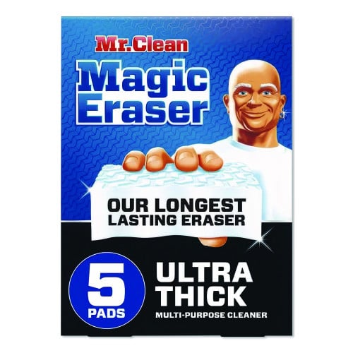 Mr. Clean Magic Eraser Ultra Thick, White, 5/Pack (12413PK)