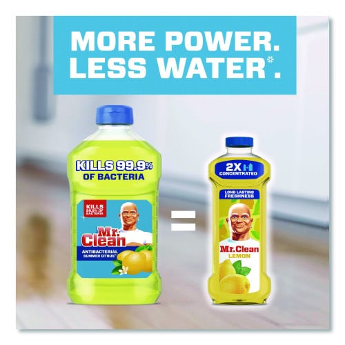 Mr. Clean Multi-Surface Antibacterial Cleaner, Lemon Scent, 23 oz Bottle, 6/Carton (06892)