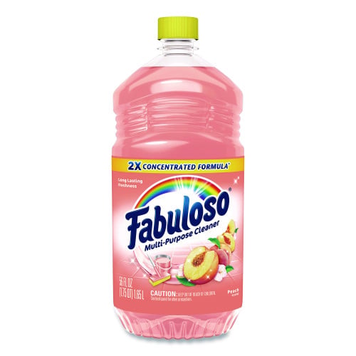 Fabuloso Multi-Use Cleaner, Peach Scent, 56 oz Bottle, 6/Carton (61046751)