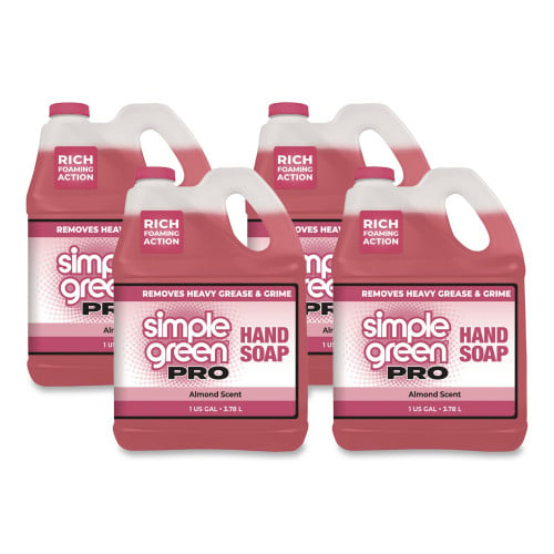 simple green Pro Hand Soap, Almond Scent, 1 gal Bottle, 4/Carton (4102128)