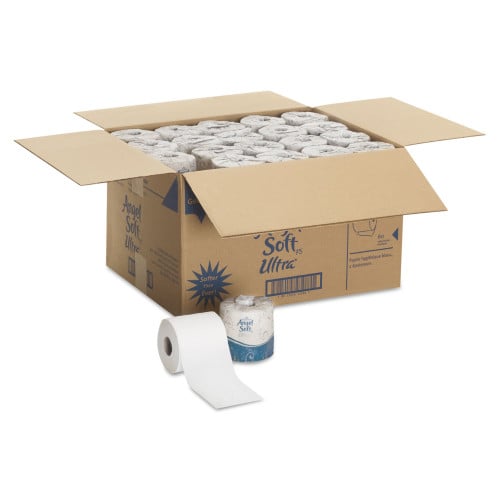 Georgia Pacific Professional Angel Soft ps Ultra 2-Ply Premium Bathroom Tissue, Septic Safe, White, 400 Sheets/Roll, 60/Carton (16560)