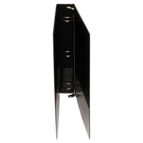 Universal Economy Round Ring View Binder, 3 Rings, 1.5" Capacity, 11 x 8.5, Black (UNV20971)
