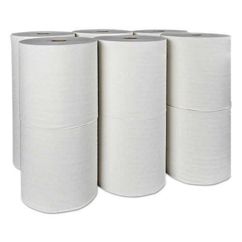 Kleenex Hard Roll Paper Towels with Premium Absorbency Pockets, 1-Ply, 8" x 425 ft, 1.5" Core, White, 12 Rolls/Carton (01080)