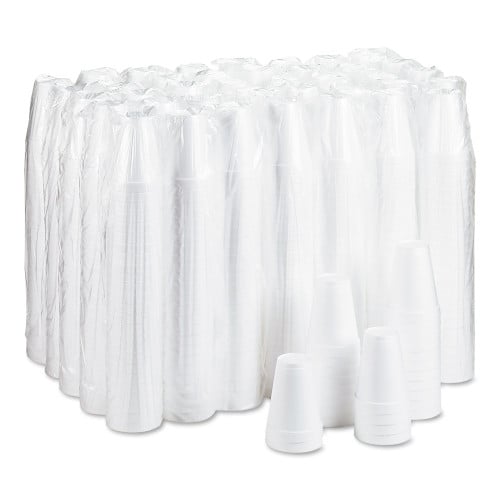 Dart® Foam Drink Cups, 12-oz., 1000 White Cups (12J12)