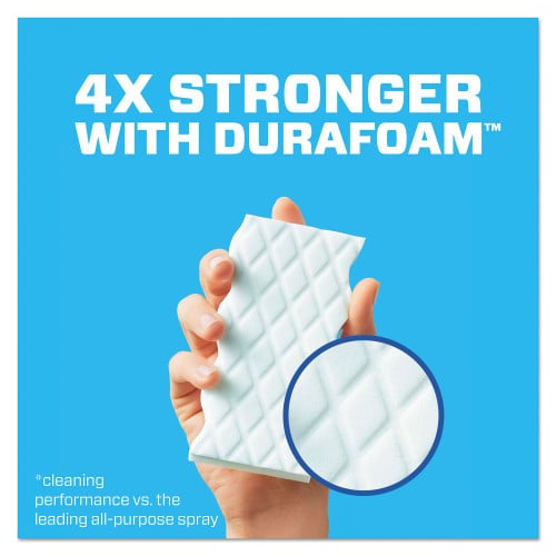 Mr. Clean Magic Eraser Extra Durable, 4.6 x 2.4, 0.7" Thick, 4/Box (82038)
