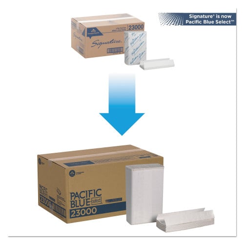 Pacific Blue™ Select C-Fold Paper Towels, 2-Ply, White, 1440 Towels (23000)