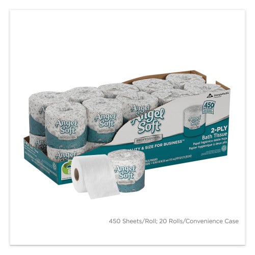 Angel Soft® Premium Toilet Paper, 2-Ply, 450 Sheets, 20 Rolls (16620)