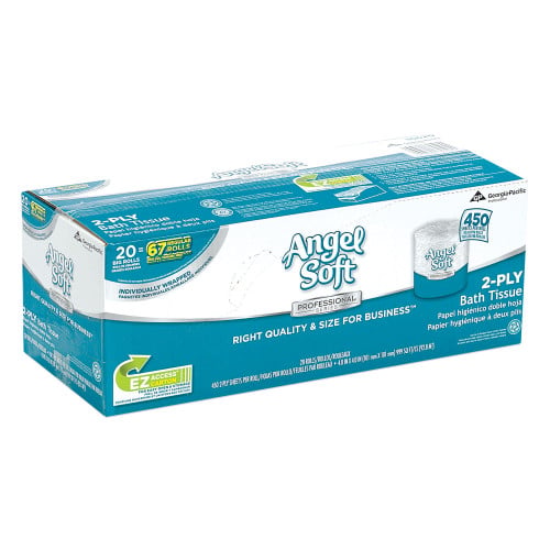 Angel Soft® Premium Toilet Paper, 2-Ply, 450 Sheets, 20 Rolls (16620)
