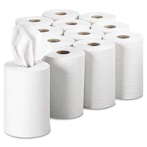 Georgia Pacific Professional Pacific Blue Basic Nonperforated Paper Towels, 1-Ply, 7.88" x 350 ft, White, 12 Rolls/Carton (28706)