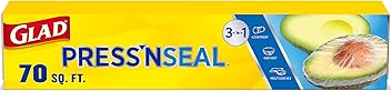 Glad Press'N Seal Plastic Wrap for Food, Griptex Technology, 70 Square Foot Roll (Pack of 1)