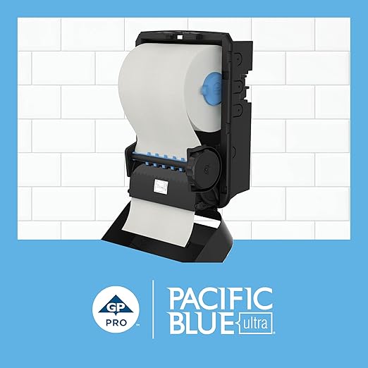 Pacific Blue Ultra 8” High-Capacity Recycled Paper Towel Roll by GP PRO (Georgia-Pacific), White, 26490, 1150 Feet Per Roll, 6 Rolls Per Case