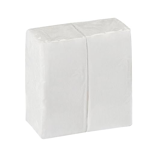 Dixie Ultra 1/8-Fold Linen Replacement Dinner Paper Napkins By GP PRO, White, 400 Count (100 Disposable Napkins Per Pack, 4 Packs Per Case, 92117