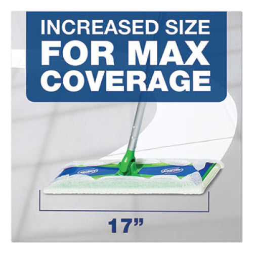 Swiffer Max/XL Dry Refill Cloths, 17.88 x 10, White, 16/Box, 6 Boxes/Carton (37109)