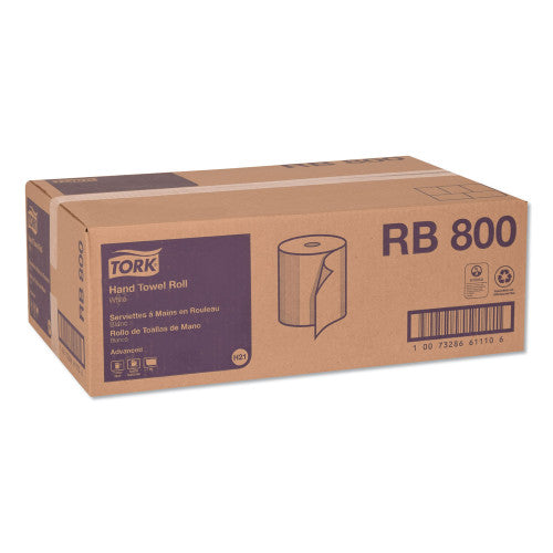 Tork® Advanced Hardwound Roll Paper Towels, White, 800-ft., 6 Rolls (RB800)