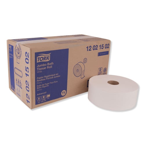 Tork® Advanced Jumbo Toilet Paper, 2-Ply, White, 1600-ft., 6 Rolls (12021502)